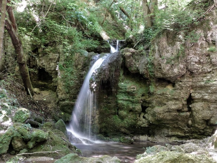 Stredný vodopád, Hájske vodopády, Slovensko