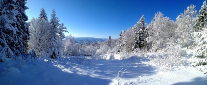 Zimná scenéria na Roháčke, Čierna hora, Kam na výlet východné Slovensko