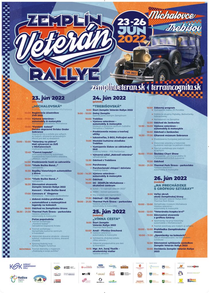 Zemplín Veterán Rallye 2022 plagát