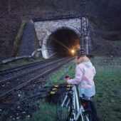 Nový Ťahanovský tunel a vpravo kúsok zasypaného Starého ťahanovského tunela, Košice